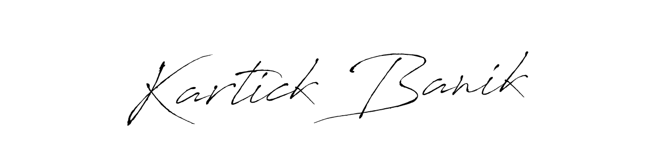 You should practise on your own different ways (Antro_Vectra) to write your name (Kartick Banik) in signature. don't let someone else do it for you. Kartick Banik signature style 6 images and pictures png