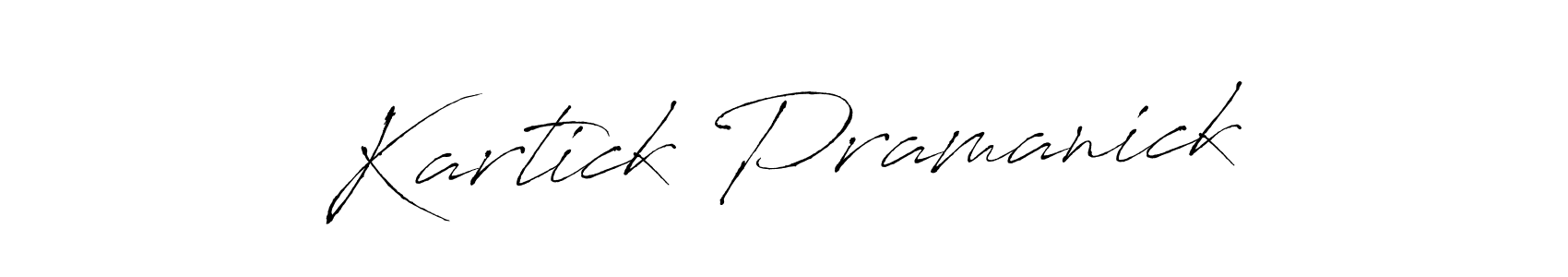 Design your own signature with our free online signature maker. With this signature software, you can create a handwritten (Antro_Vectra) signature for name Kartick Pramanick. Kartick Pramanick signature style 6 images and pictures png