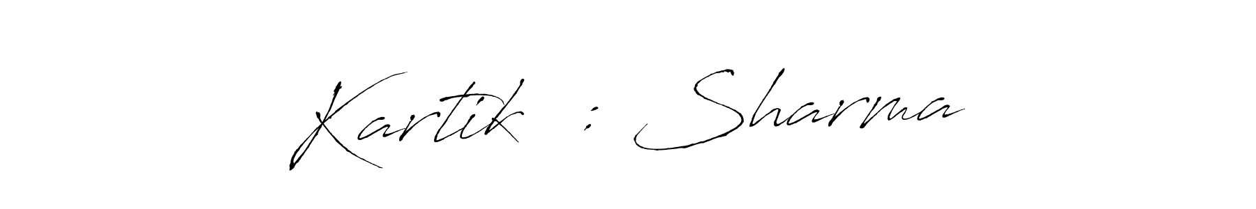 You should practise on your own different ways (Antro_Vectra) to write your name (Kartik ₹: Sharma) in signature. don't let someone else do it for you. Kartik ₹: Sharma signature style 6 images and pictures png