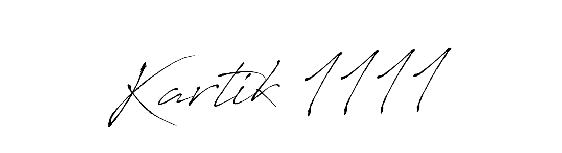 Make a beautiful signature design for name Kartik 1111. With this signature (Antro_Vectra) style, you can create a handwritten signature for free. Kartik 1111 signature style 6 images and pictures png