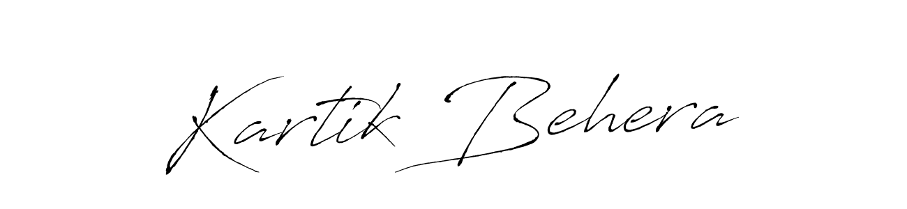 Create a beautiful signature design for name Kartik Behera. With this signature (Antro_Vectra) fonts, you can make a handwritten signature for free. Kartik Behera signature style 6 images and pictures png