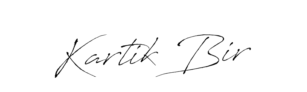 Kartik Bir stylish signature style. Best Handwritten Sign (Antro_Vectra) for my name. Handwritten Signature Collection Ideas for my name Kartik Bir. Kartik Bir signature style 6 images and pictures png