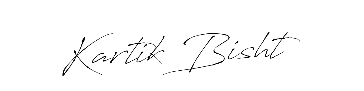 Create a beautiful signature design for name Kartik Bisht. With this signature (Antro_Vectra) fonts, you can make a handwritten signature for free. Kartik Bisht signature style 6 images and pictures png