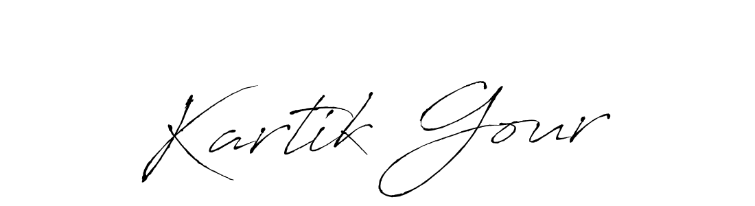 Make a beautiful signature design for name Kartik Gour. Use this online signature maker to create a handwritten signature for free. Kartik Gour signature style 6 images and pictures png