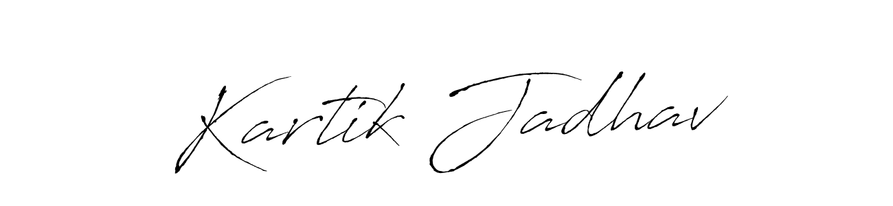 Kartik Jadhav stylish signature style. Best Handwritten Sign (Antro_Vectra) for my name. Handwritten Signature Collection Ideas for my name Kartik Jadhav. Kartik Jadhav signature style 6 images and pictures png