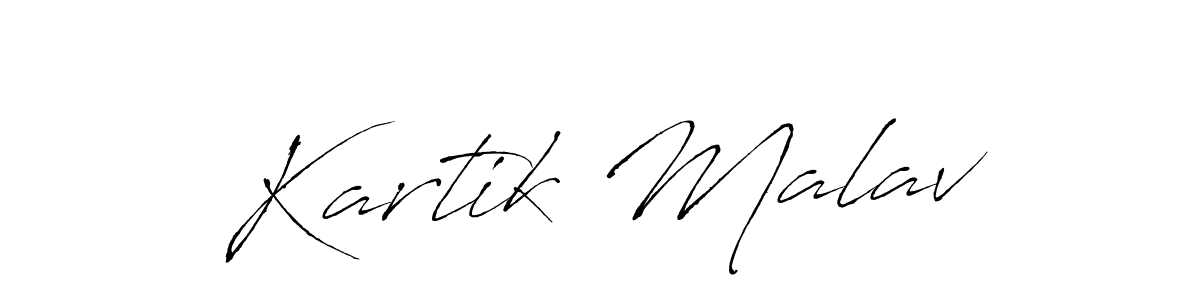 How to make Kartik Malav signature? Antro_Vectra is a professional autograph style. Create handwritten signature for Kartik Malav name. Kartik Malav signature style 6 images and pictures png