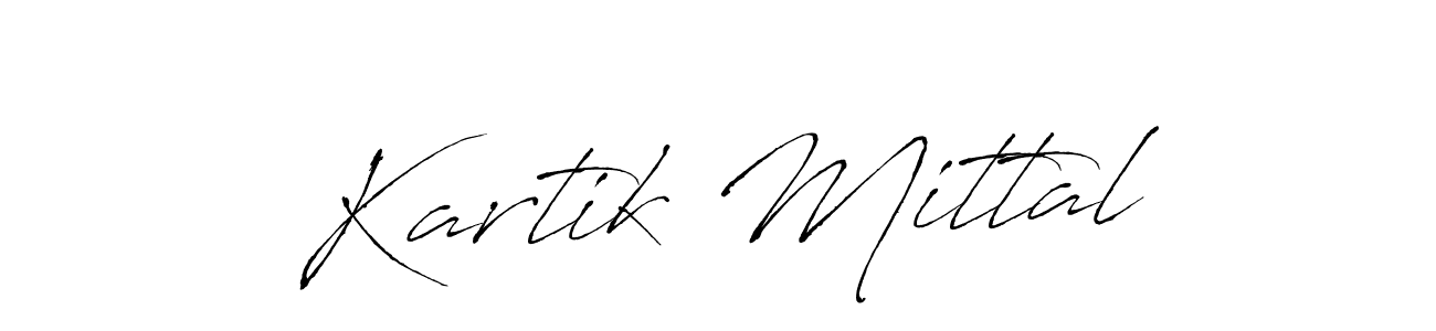 How to make Kartik Mittal signature? Antro_Vectra is a professional autograph style. Create handwritten signature for Kartik Mittal name. Kartik Mittal signature style 6 images and pictures png