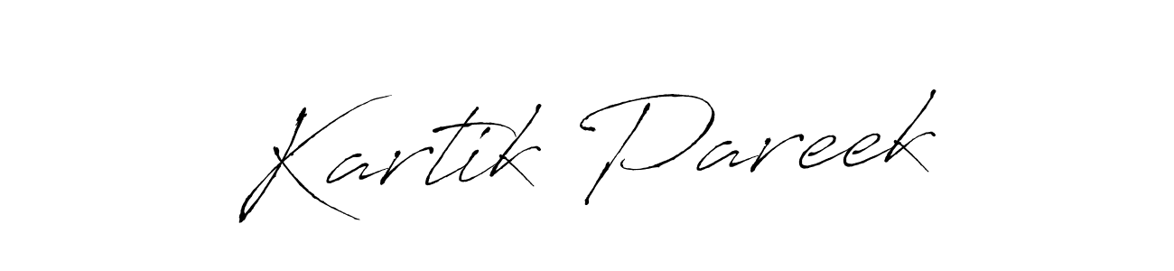 Similarly Antro_Vectra is the best handwritten signature design. Signature creator online .You can use it as an online autograph creator for name Kartik Pareek. Kartik Pareek signature style 6 images and pictures png