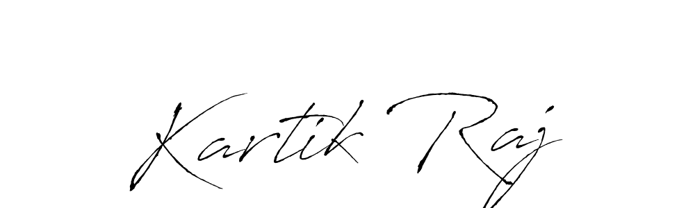 Use a signature maker to create a handwritten signature online. With this signature software, you can design (Antro_Vectra) your own signature for name Kartik Raj. Kartik Raj signature style 6 images and pictures png