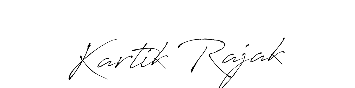 How to make Kartik Rajak signature? Antro_Vectra is a professional autograph style. Create handwritten signature for Kartik Rajak name. Kartik Rajak signature style 6 images and pictures png