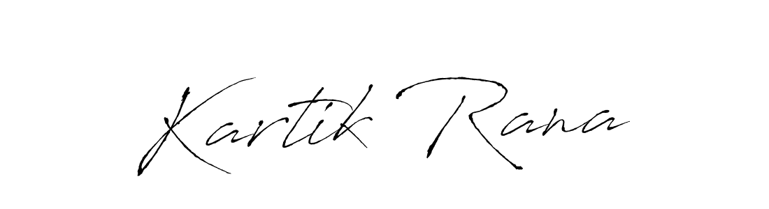 Kartik Rana stylish signature style. Best Handwritten Sign (Antro_Vectra) for my name. Handwritten Signature Collection Ideas for my name Kartik Rana. Kartik Rana signature style 6 images and pictures png