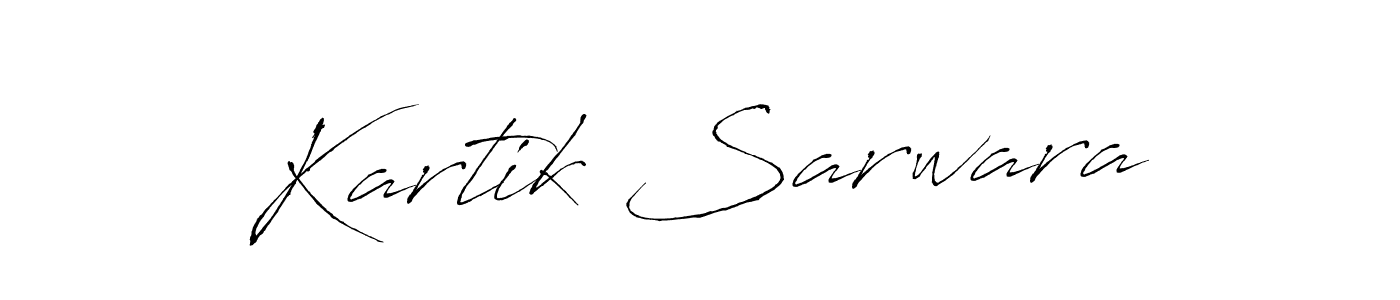 The best way (Antro_Vectra) to make a short signature is to pick only two or three words in your name. The name Kartik Sarwara include a total of six letters. For converting this name. Kartik Sarwara signature style 6 images and pictures png