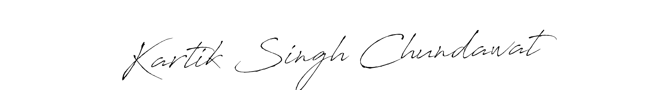 Make a beautiful signature design for name Kartik Singh Chundawat. Use this online signature maker to create a handwritten signature for free. Kartik Singh Chundawat signature style 6 images and pictures png