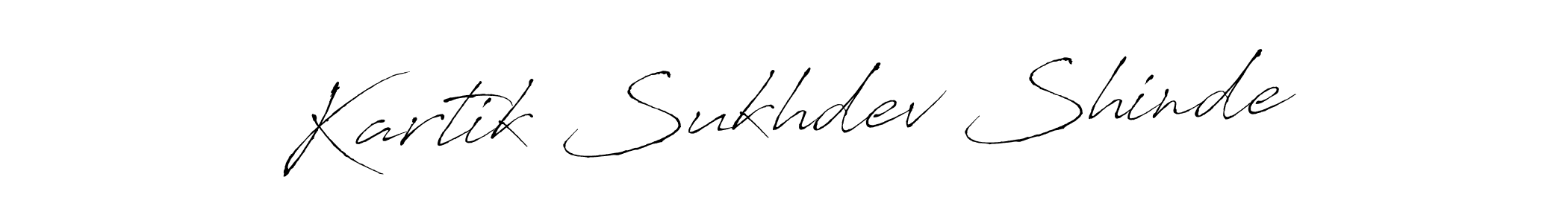 Make a beautiful signature design for name Kartik Sukhdev Shinde. With this signature (Antro_Vectra) style, you can create a handwritten signature for free. Kartik Sukhdev Shinde signature style 6 images and pictures png