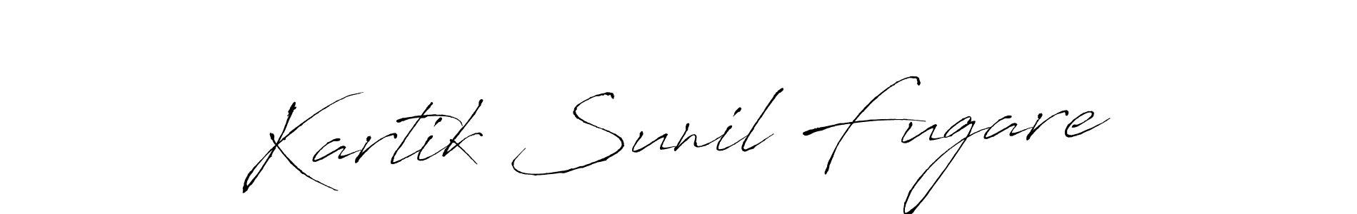 Design your own signature with our free online signature maker. With this signature software, you can create a handwritten (Antro_Vectra) signature for name Kartik Sunil Fugare. Kartik Sunil Fugare signature style 6 images and pictures png