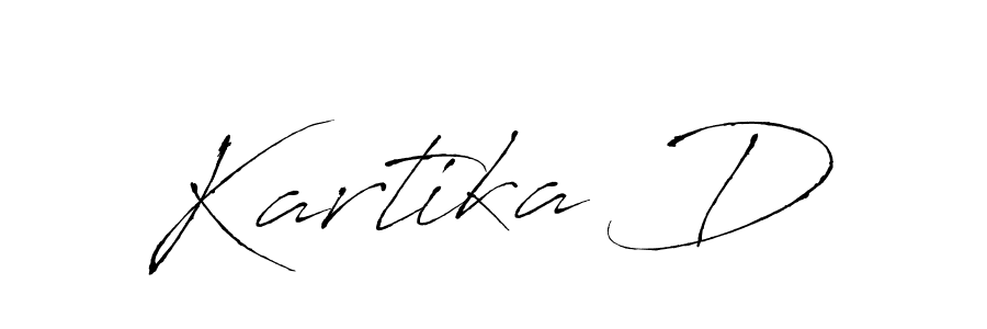 How to make Kartika D signature? Antro_Vectra is a professional autograph style. Create handwritten signature for Kartika D name. Kartika D signature style 6 images and pictures png