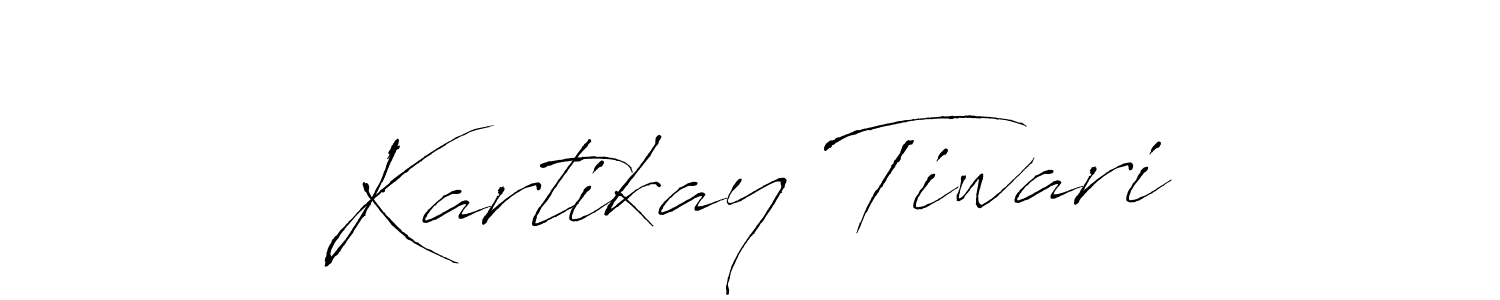 Make a beautiful signature design for name Kartikay Tiwari. With this signature (Antro_Vectra) style, you can create a handwritten signature for free. Kartikay Tiwari signature style 6 images and pictures png