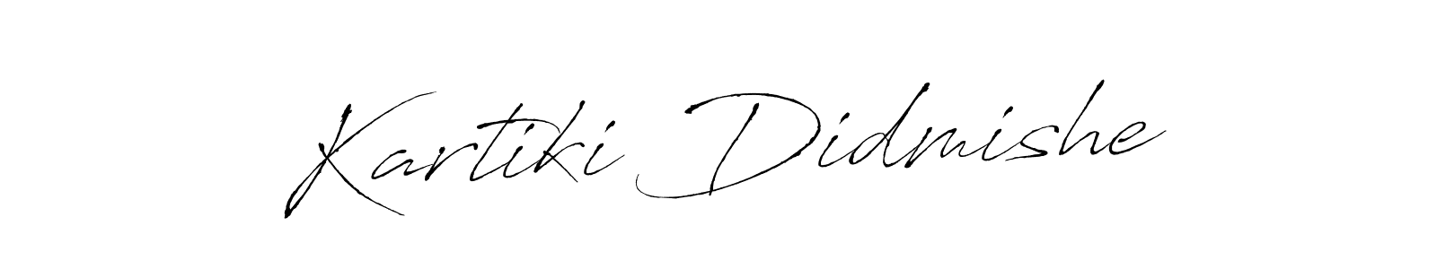 Design your own signature with our free online signature maker. With this signature software, you can create a handwritten (Antro_Vectra) signature for name Kartiki Didmishe. Kartiki Didmishe signature style 6 images and pictures png
