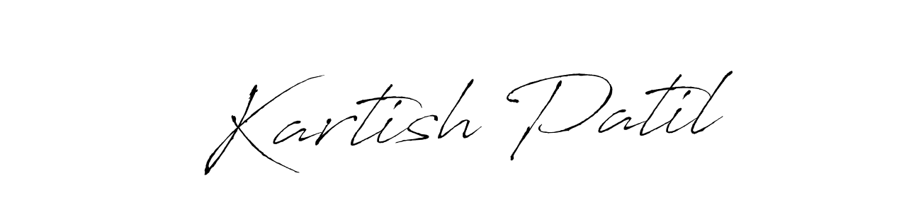Design your own signature with our free online signature maker. With this signature software, you can create a handwritten (Antro_Vectra) signature for name Kartish Patil. Kartish Patil signature style 6 images and pictures png