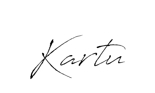 Create a beautiful signature design for name Kartu. With this signature (Antro_Vectra) fonts, you can make a handwritten signature for free. Kartu signature style 6 images and pictures png