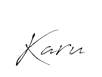 Create a beautiful signature design for name Karu. With this signature (Antro_Vectra) fonts, you can make a handwritten signature for free. Karu signature style 6 images and pictures png