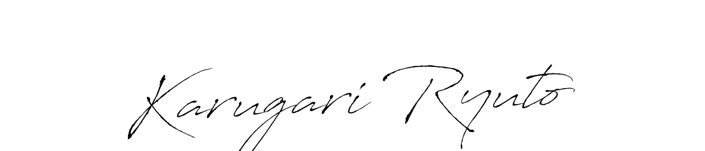 Use a signature maker to create a handwritten signature online. With this signature software, you can design (Antro_Vectra) your own signature for name Karugari Ryuto. Karugari Ryuto signature style 6 images and pictures png