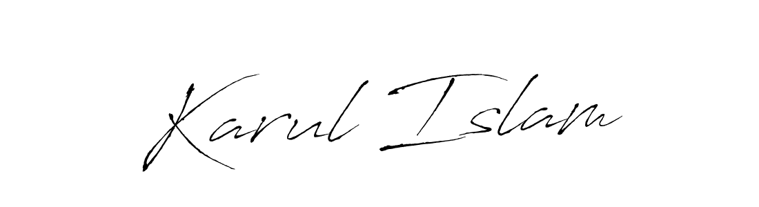 Similarly Antro_Vectra is the best handwritten signature design. Signature creator online .You can use it as an online autograph creator for name Karul Islam. Karul Islam signature style 6 images and pictures png