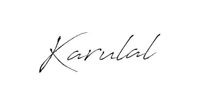 How to make Karulal name signature. Use Antro_Vectra style for creating short signs online. This is the latest handwritten sign. Karulal signature style 6 images and pictures png