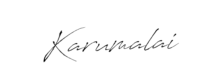 Karumalai stylish signature style. Best Handwritten Sign (Antro_Vectra) for my name. Handwritten Signature Collection Ideas for my name Karumalai. Karumalai signature style 6 images and pictures png