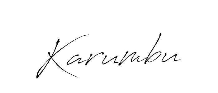 Create a beautiful signature design for name Karumbu. With this signature (Antro_Vectra) fonts, you can make a handwritten signature for free. Karumbu signature style 6 images and pictures png
