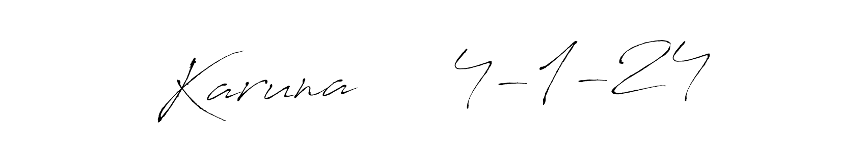 Make a beautiful signature design for name Karuna     4-1-24. Use this online signature maker to create a handwritten signature for free. Karuna     4-1-24 signature style 6 images and pictures png