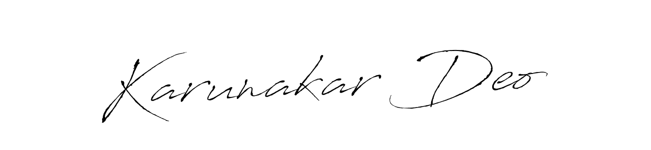 Also You can easily find your signature by using the search form. We will create Karunakar Deo name handwritten signature images for you free of cost using Antro_Vectra sign style. Karunakar Deo signature style 6 images and pictures png