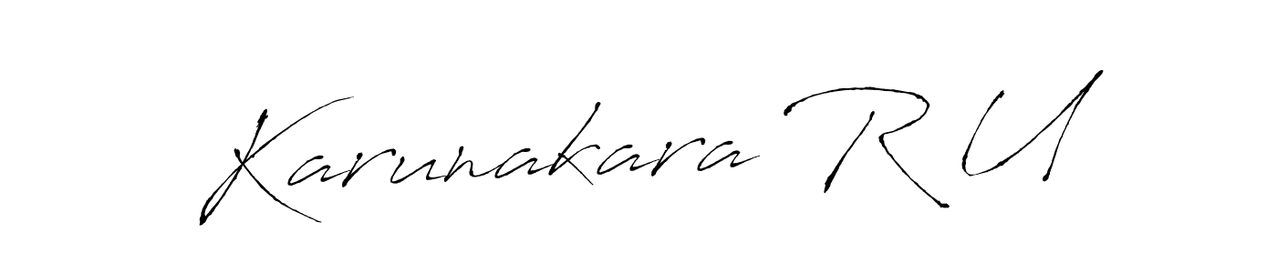 See photos of Karunakara R U official signature by Spectra . Check more albums & portfolios. Read reviews & check more about Antro_Vectra font. Karunakara R U signature style 6 images and pictures png