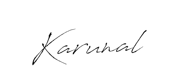 Make a beautiful signature design for name Karunal. Use this online signature maker to create a handwritten signature for free. Karunal signature style 6 images and pictures png