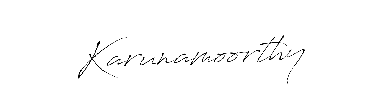 Use a signature maker to create a handwritten signature online. With this signature software, you can design (Antro_Vectra) your own signature for name Karunamoorthy. Karunamoorthy signature style 6 images and pictures png