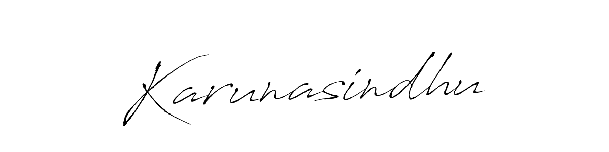 You should practise on your own different ways (Antro_Vectra) to write your name (Karunasindhu) in signature. don't let someone else do it for you. Karunasindhu signature style 6 images and pictures png