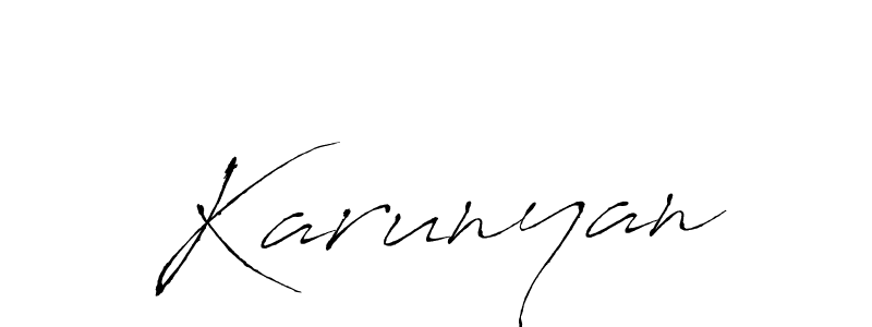 Create a beautiful signature design for name Karunyan. With this signature (Antro_Vectra) fonts, you can make a handwritten signature for free. Karunyan signature style 6 images and pictures png