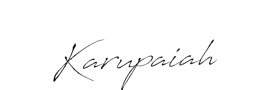 Antro_Vectra is a professional signature style that is perfect for those who want to add a touch of class to their signature. It is also a great choice for those who want to make their signature more unique. Get Karupaiah name to fancy signature for free. Karupaiah signature style 6 images and pictures png