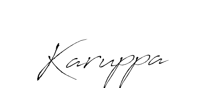 Antro_Vectra is a professional signature style that is perfect for those who want to add a touch of class to their signature. It is also a great choice for those who want to make their signature more unique. Get Karuppa name to fancy signature for free. Karuppa signature style 6 images and pictures png