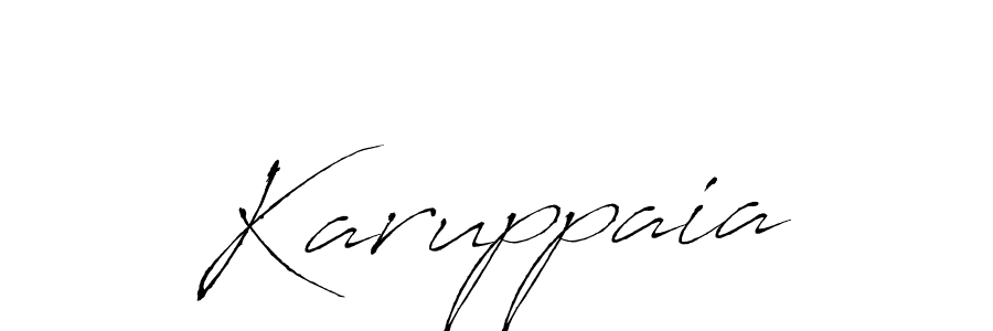 Also we have Karuppaia name is the best signature style. Create professional handwritten signature collection using Antro_Vectra autograph style. Karuppaia signature style 6 images and pictures png