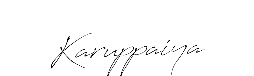 if you are searching for the best signature style for your name Karuppaiya. so please give up your signature search. here we have designed multiple signature styles  using Antro_Vectra. Karuppaiya signature style 6 images and pictures png