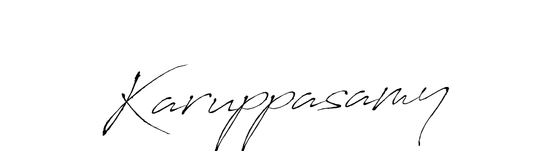 Design your own signature with our free online signature maker. With this signature software, you can create a handwritten (Antro_Vectra) signature for name Karuppasamy. Karuppasamy signature style 6 images and pictures png