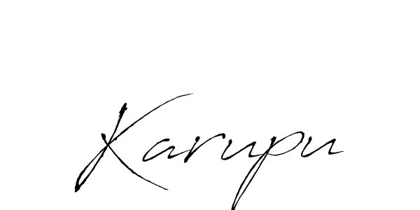 You should practise on your own different ways (Antro_Vectra) to write your name (Karupu) in signature. don't let someone else do it for you. Karupu signature style 6 images and pictures png
