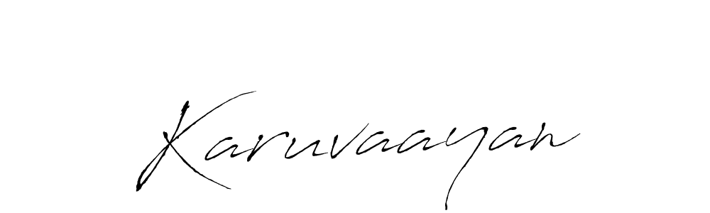 Design your own signature with our free online signature maker. With this signature software, you can create a handwritten (Antro_Vectra) signature for name Karuvaayan. Karuvaayan signature style 6 images and pictures png