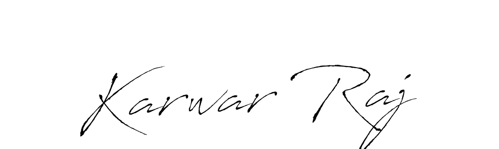 Design your own signature with our free online signature maker. With this signature software, you can create a handwritten (Antro_Vectra) signature for name Karwar Raj. Karwar Raj signature style 6 images and pictures png