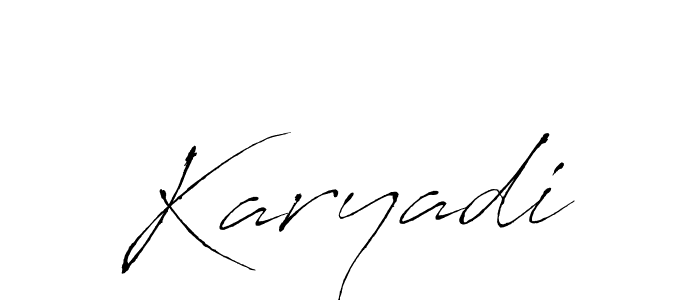 Create a beautiful signature design for name Karyadi. With this signature (Antro_Vectra) fonts, you can make a handwritten signature for free. Karyadi signature style 6 images and pictures png
