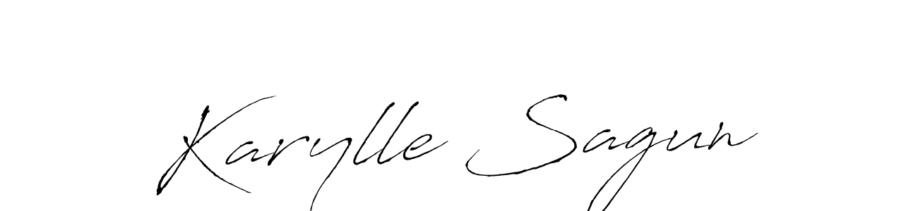 Make a beautiful signature design for name Karylle Sagun. Use this online signature maker to create a handwritten signature for free. Karylle Sagun signature style 6 images and pictures png