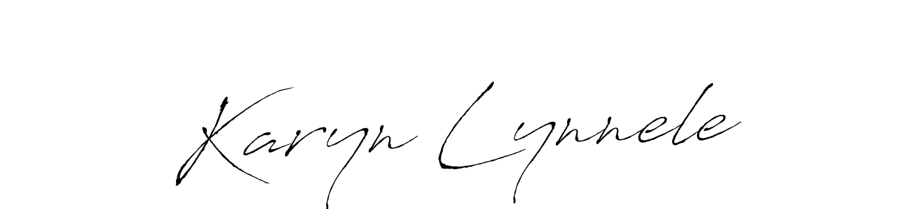 Karyn Lynnele stylish signature style. Best Handwritten Sign (Antro_Vectra) for my name. Handwritten Signature Collection Ideas for my name Karyn Lynnele. Karyn Lynnele signature style 6 images and pictures png