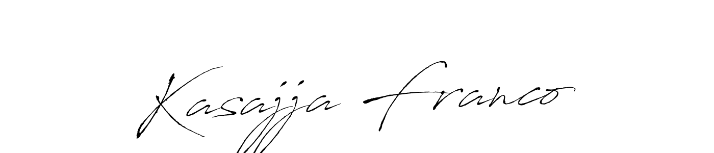 Make a short Kasajja Franco signature style. Manage your documents anywhere anytime using Antro_Vectra. Create and add eSignatures, submit forms, share and send files easily. Kasajja Franco signature style 6 images and pictures png