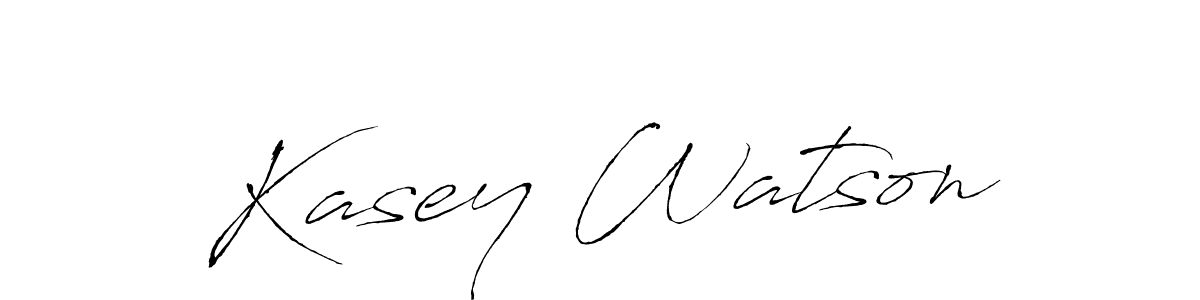 How to make Kasey Watson name signature. Use Antro_Vectra style for creating short signs online. This is the latest handwritten sign. Kasey Watson signature style 6 images and pictures png